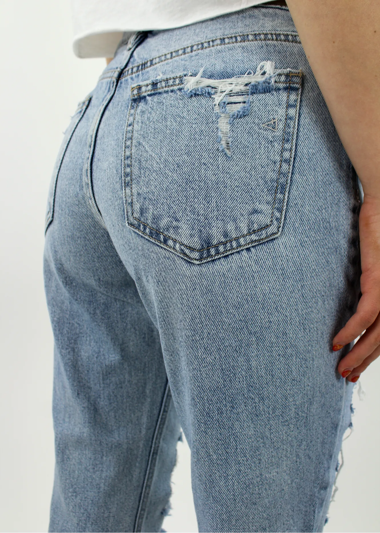 Worth It Boyfriend Jeans ★ Light Wash Denim sold by Rock N Rags product image thumbnail 2