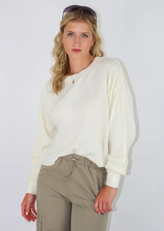 Wishing Well Long Sleeve Top ★ Ivory sold by Rock N Rags