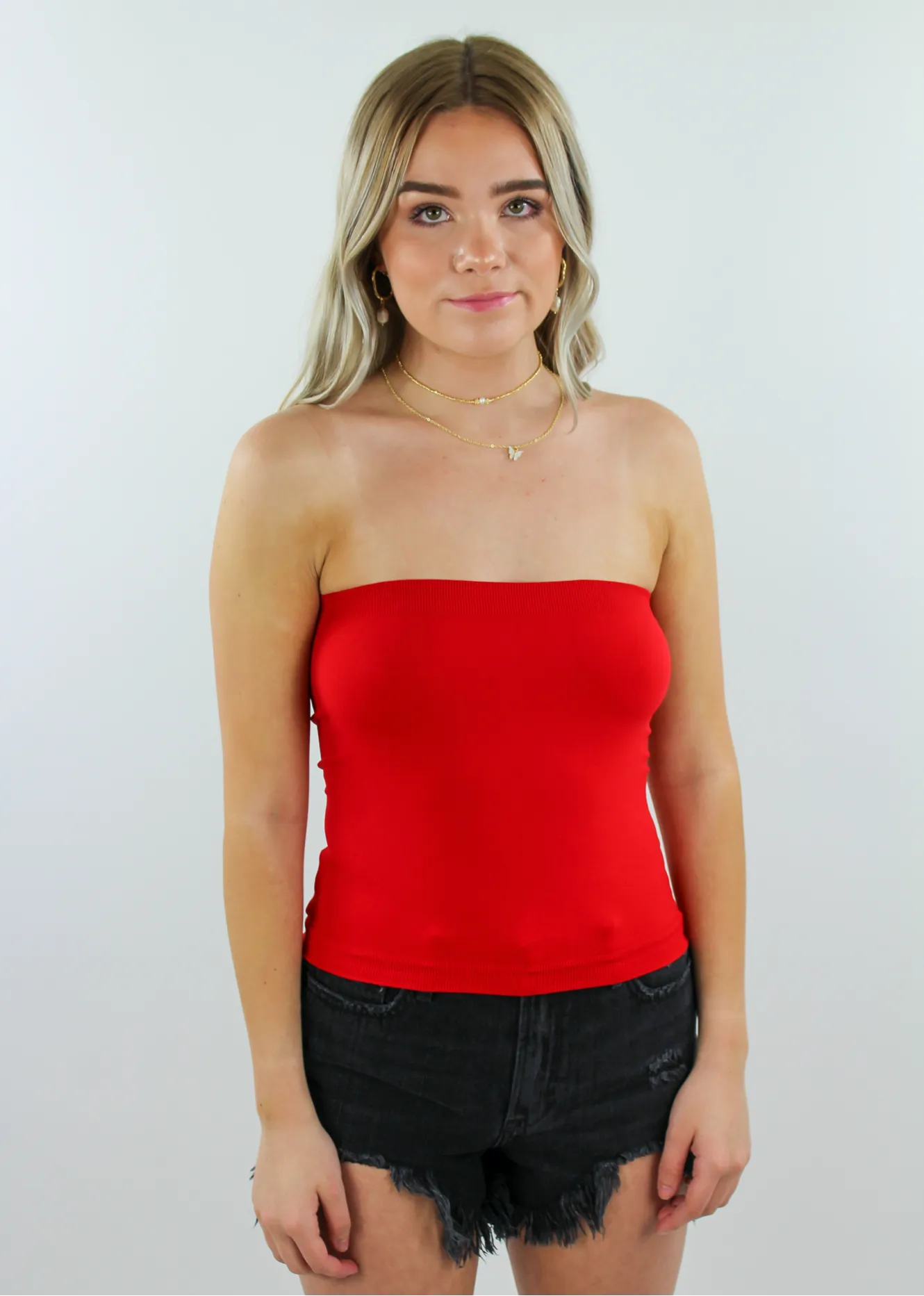 Uptown Girl Tube Top ★ Red sold by Rock N Rags product image thumbnail 4