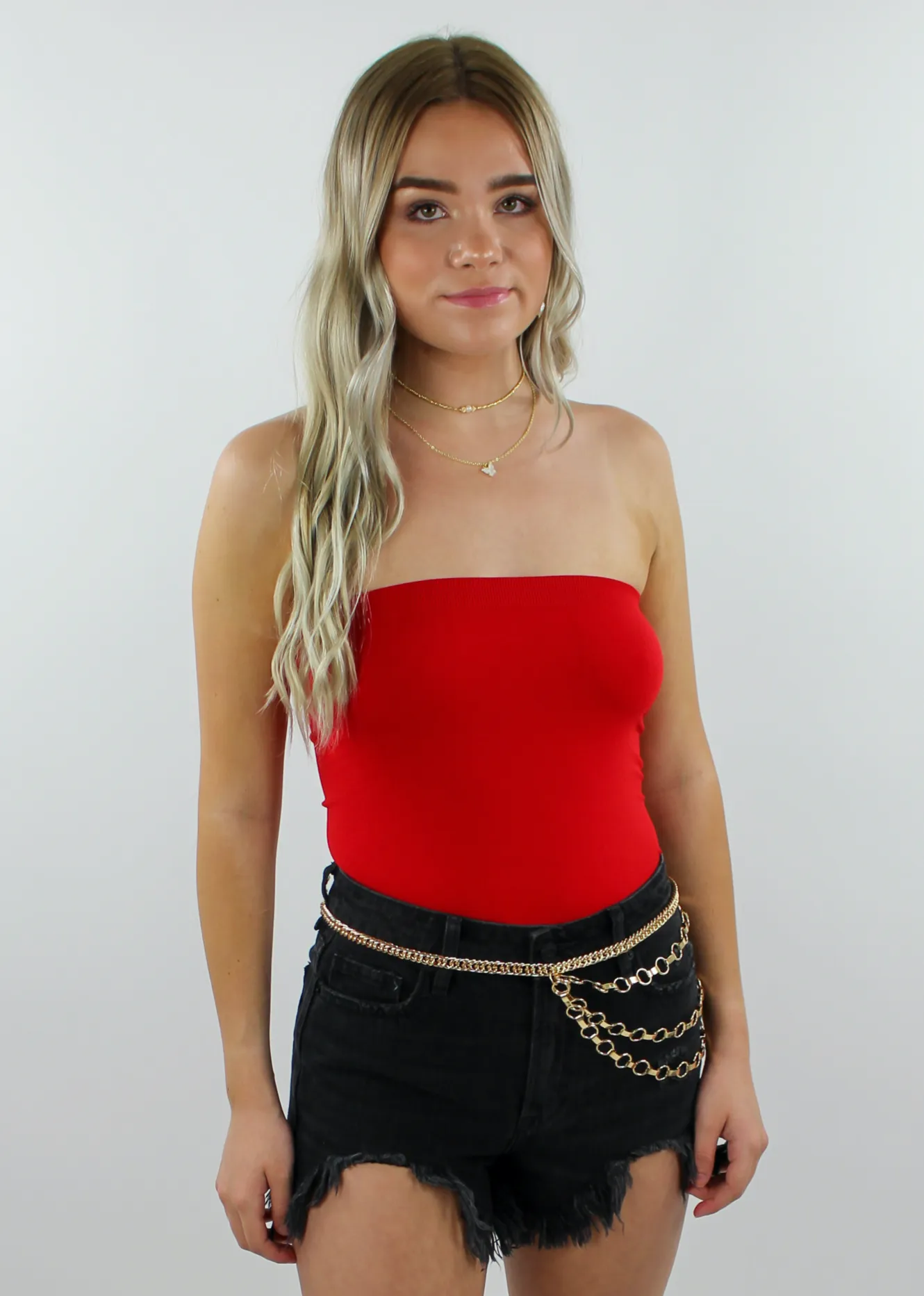 Uptown Girl Tube Top ★ Red sold by Rock N Rags