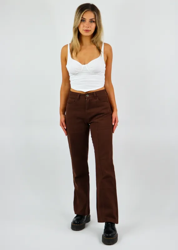 Happy For Me Pants ★ Brown sold by Rock N Rags