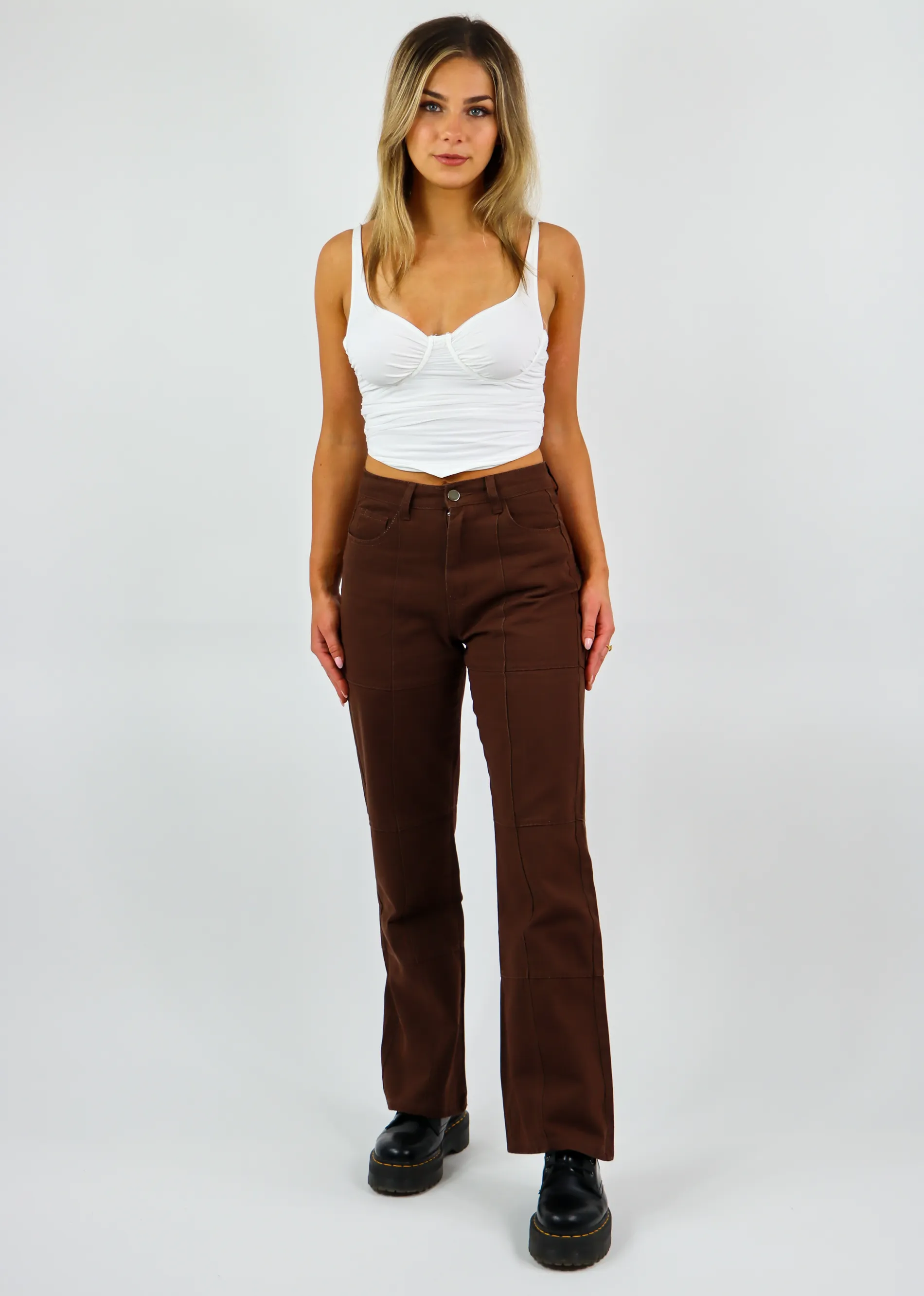 Happy For Me Pants ★ Brown sold by Rock N Rags