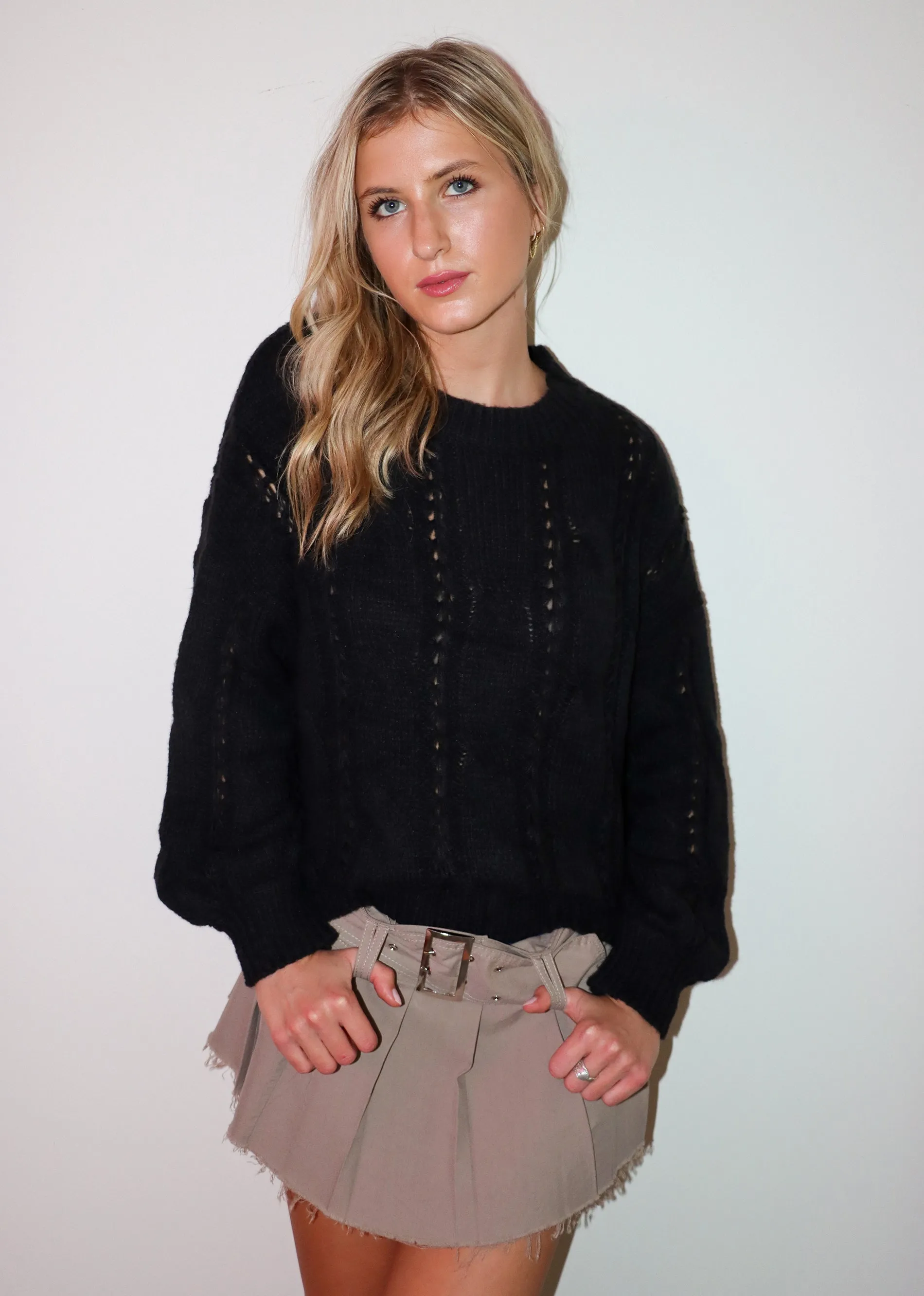 Weekend Friend Sweater ★ Black sold by Rock N Rags