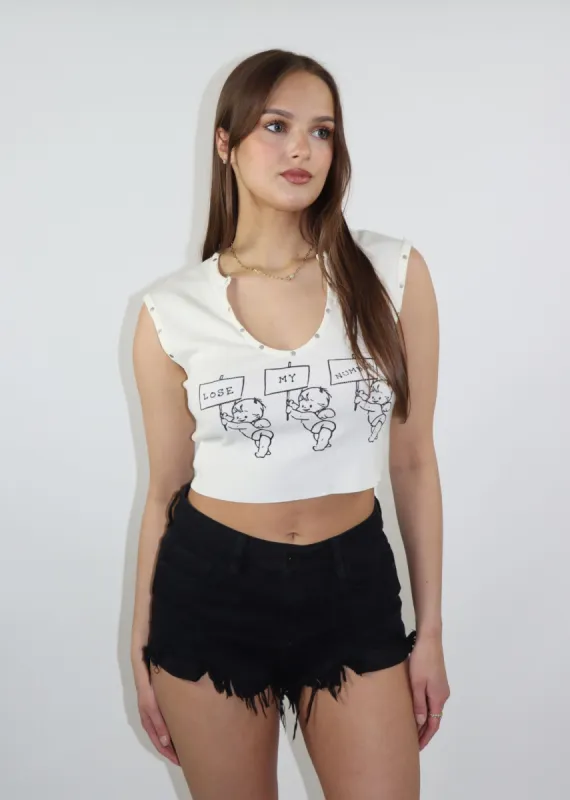 Boys Lie Read The Signs Rebel Tank ★ White sold by Rock N Rags