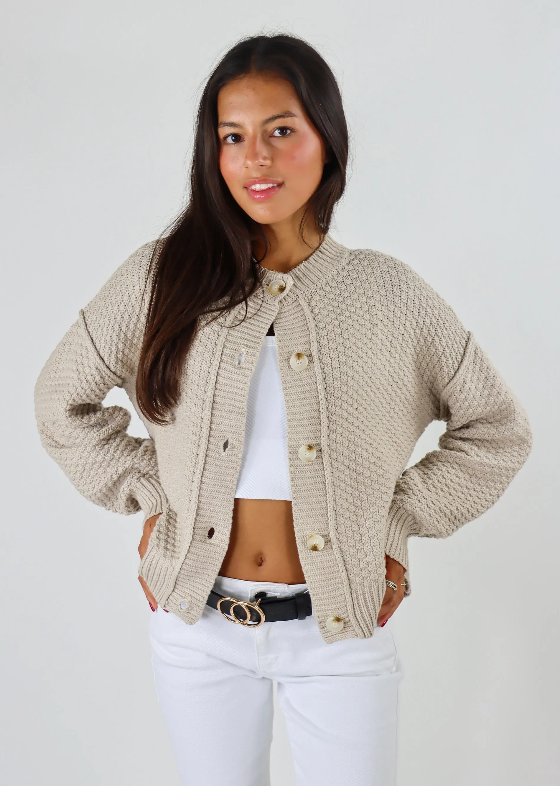 Fall Nights Cardigan ★ Beige sold by Rock N Rags product image thumbnail 3