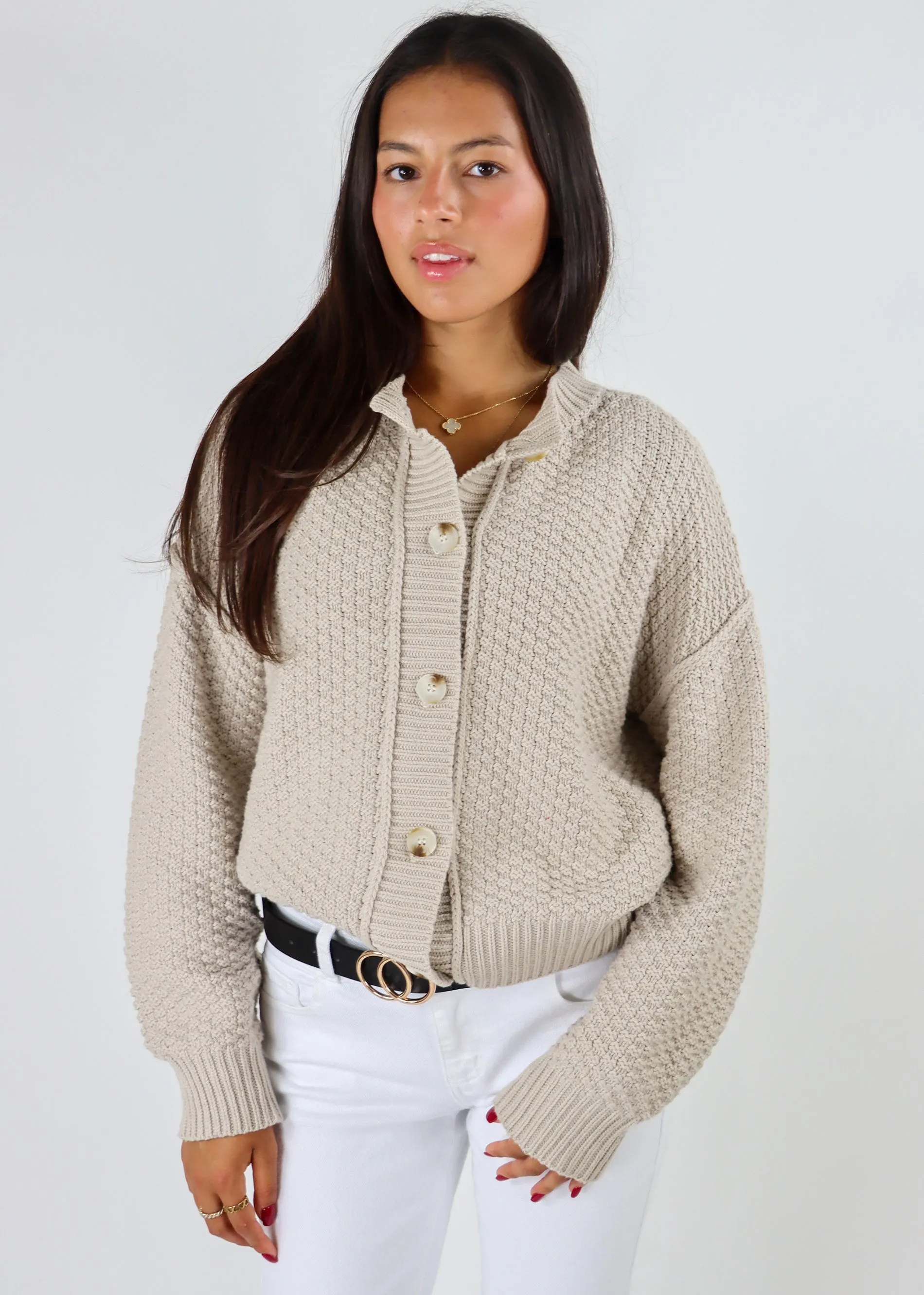 Fall Nights Cardigan ★ Beige sold by Rock N Rags product image thumbnail 2
