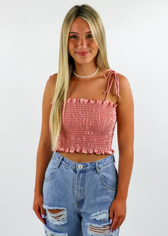 Tie Me Down Tank V2 ★ Rose sold by Rock N Rags