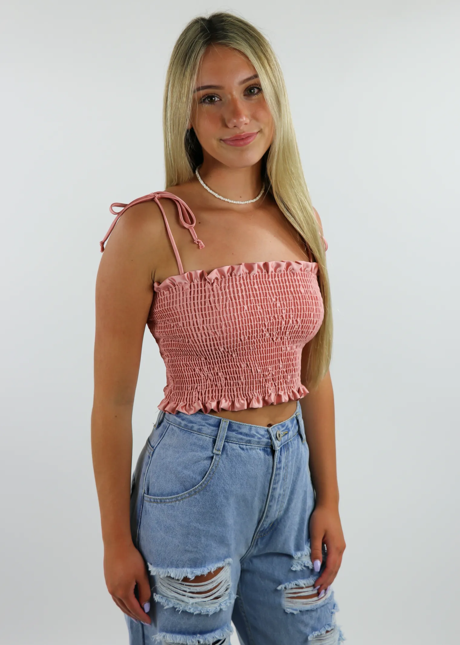 Tie Me Down Tank V2 ★ Rose sold by Rock N Rags product image thumbnail 2