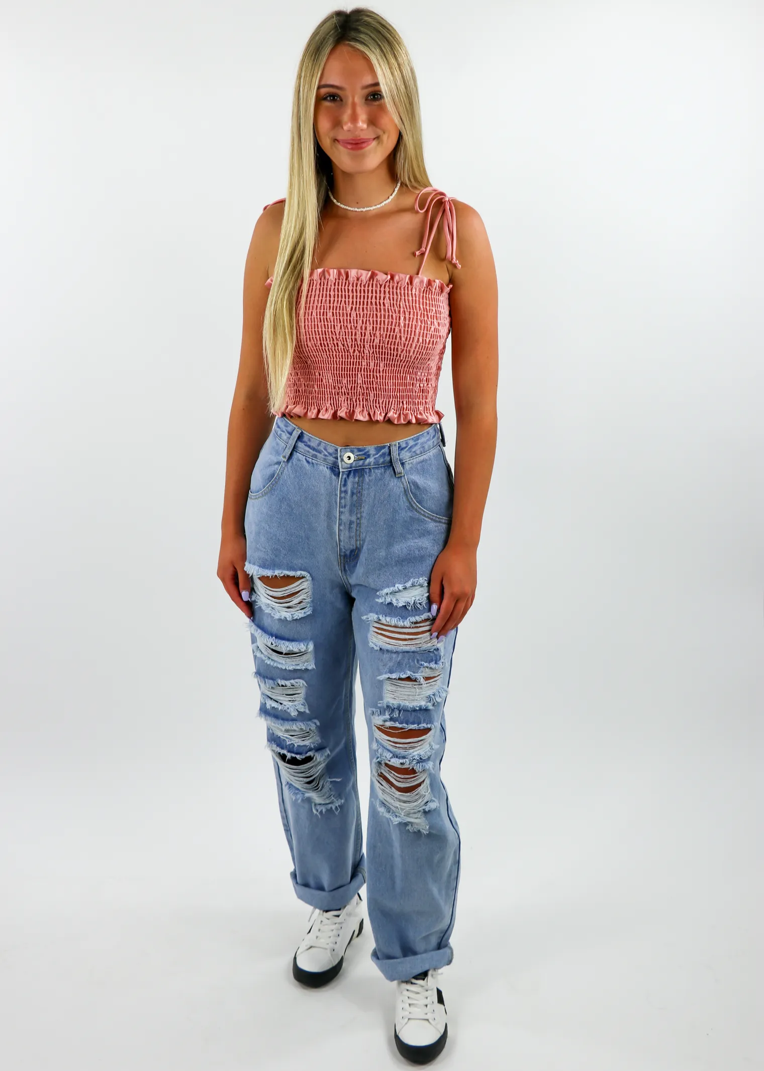 Tie Me Down Tank V2 ★ Rose sold by Rock N Rags product image thumbnail 4