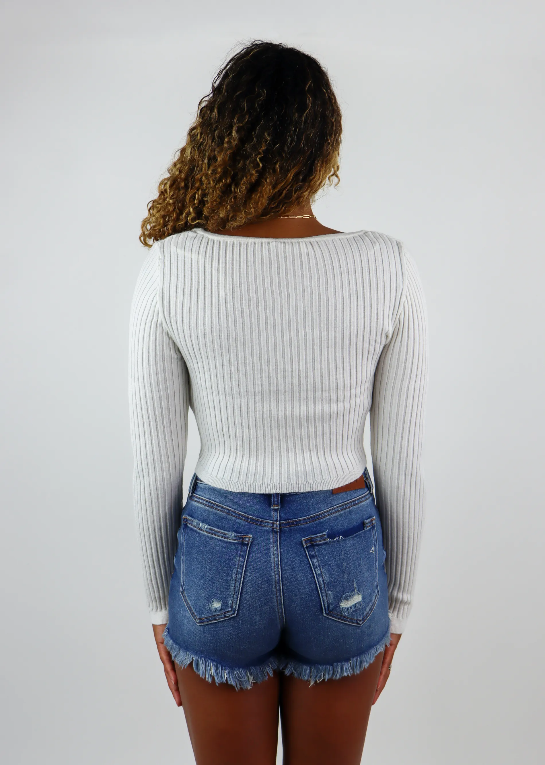 Yours Truly Long Sleeve Top ★ White sold by Rock N Rags product image thumbnail 3