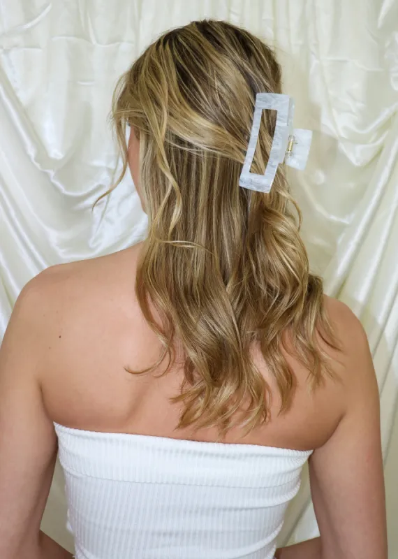 Up Down Claw Clip ★ White sold by Rock N Rags