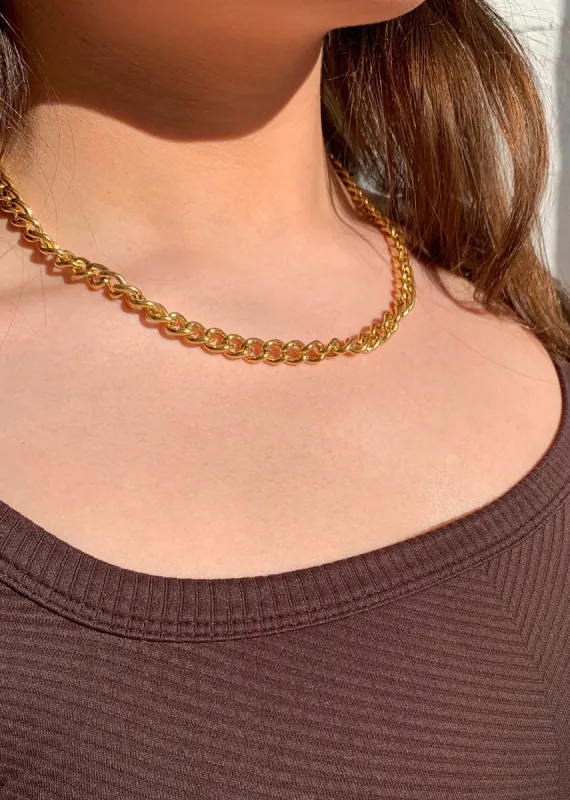 Chunky Link Necklace ★ Gold sold by Rock N Rags
