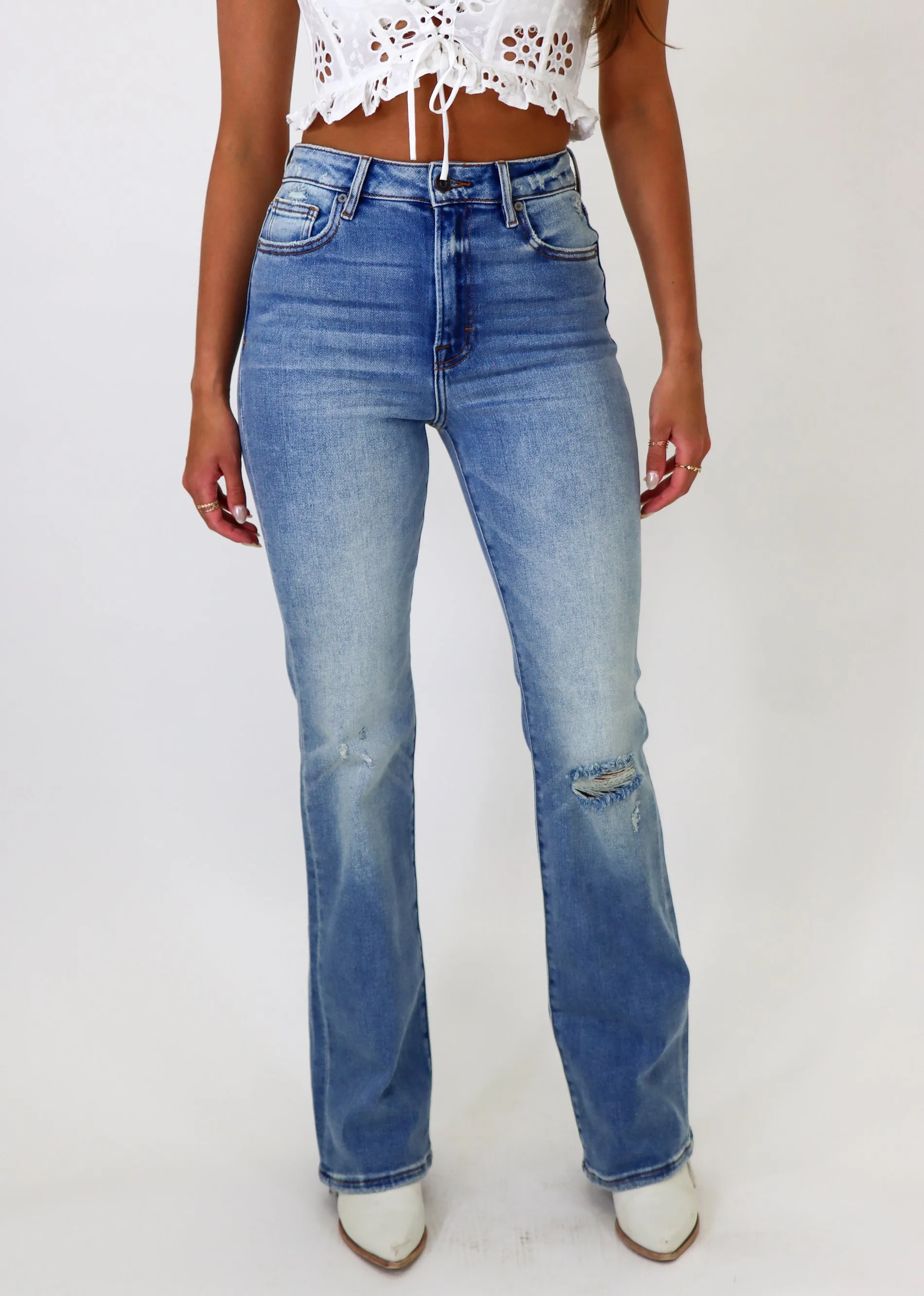 Fool For Love Bootcut Jeans ★ Medium Wash sold by Rock N Rags