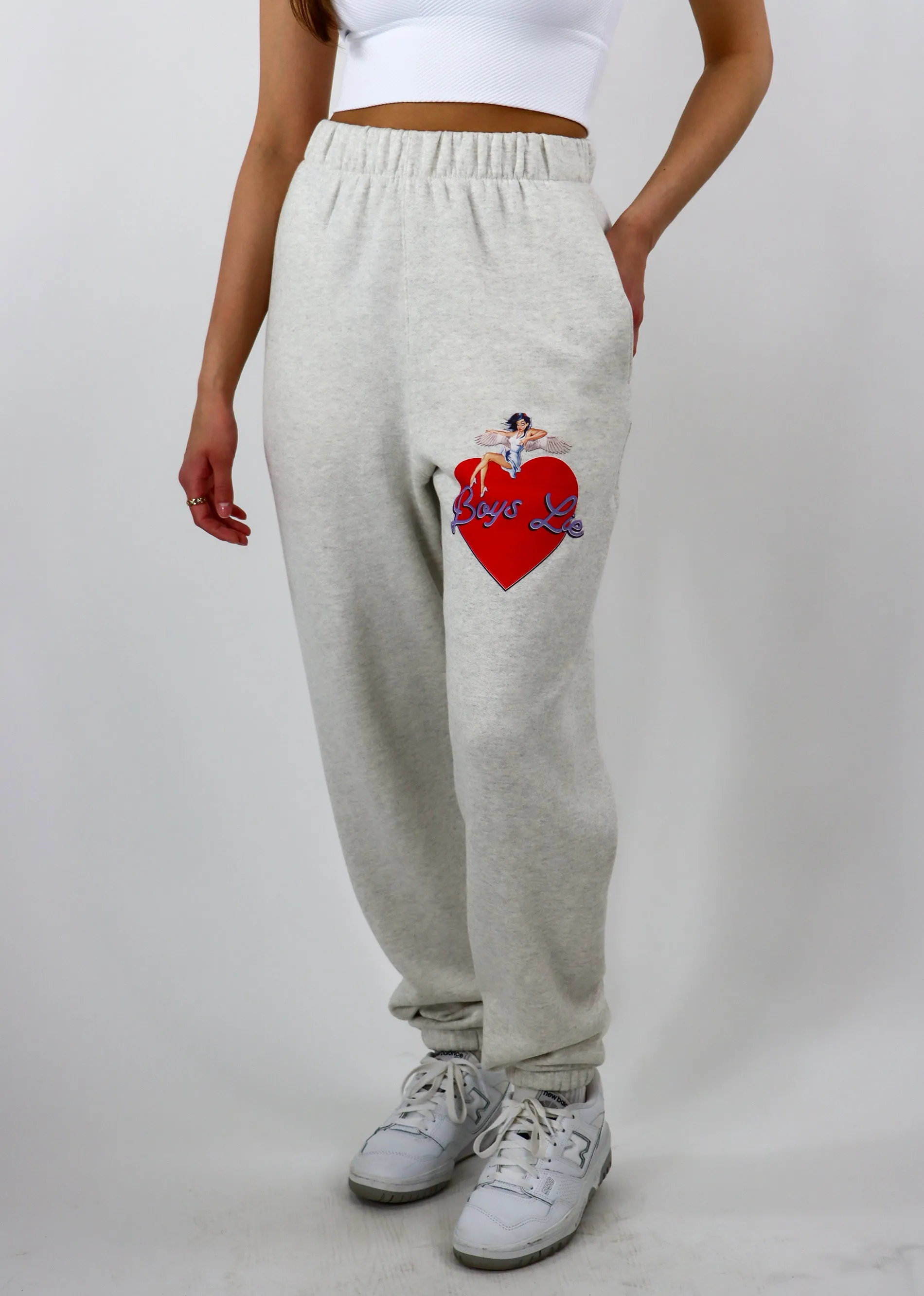 Boys Lie On The Edge V2 Mac Slim Sweatpants ★ Grey sold by Rock N Rags product image thumbnail 2