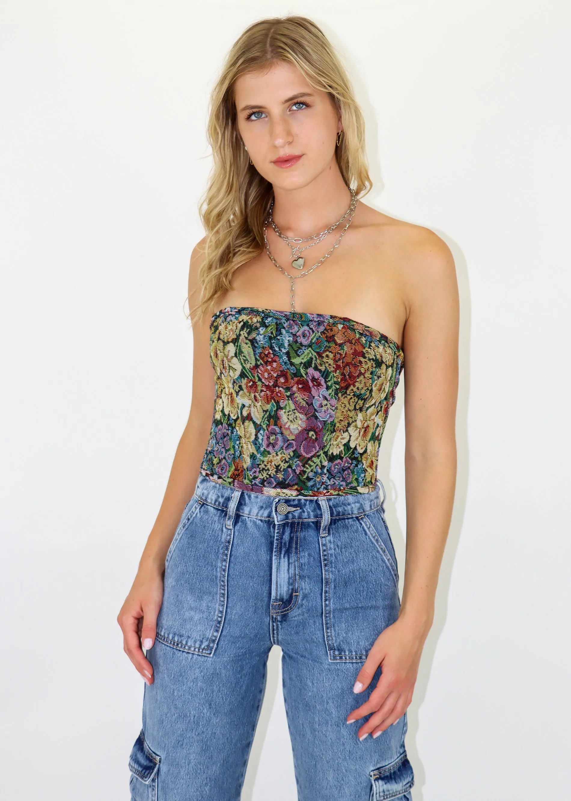 Jaded Corset Top ★ Floral sold by Rock N Rags product image thumbnail 3