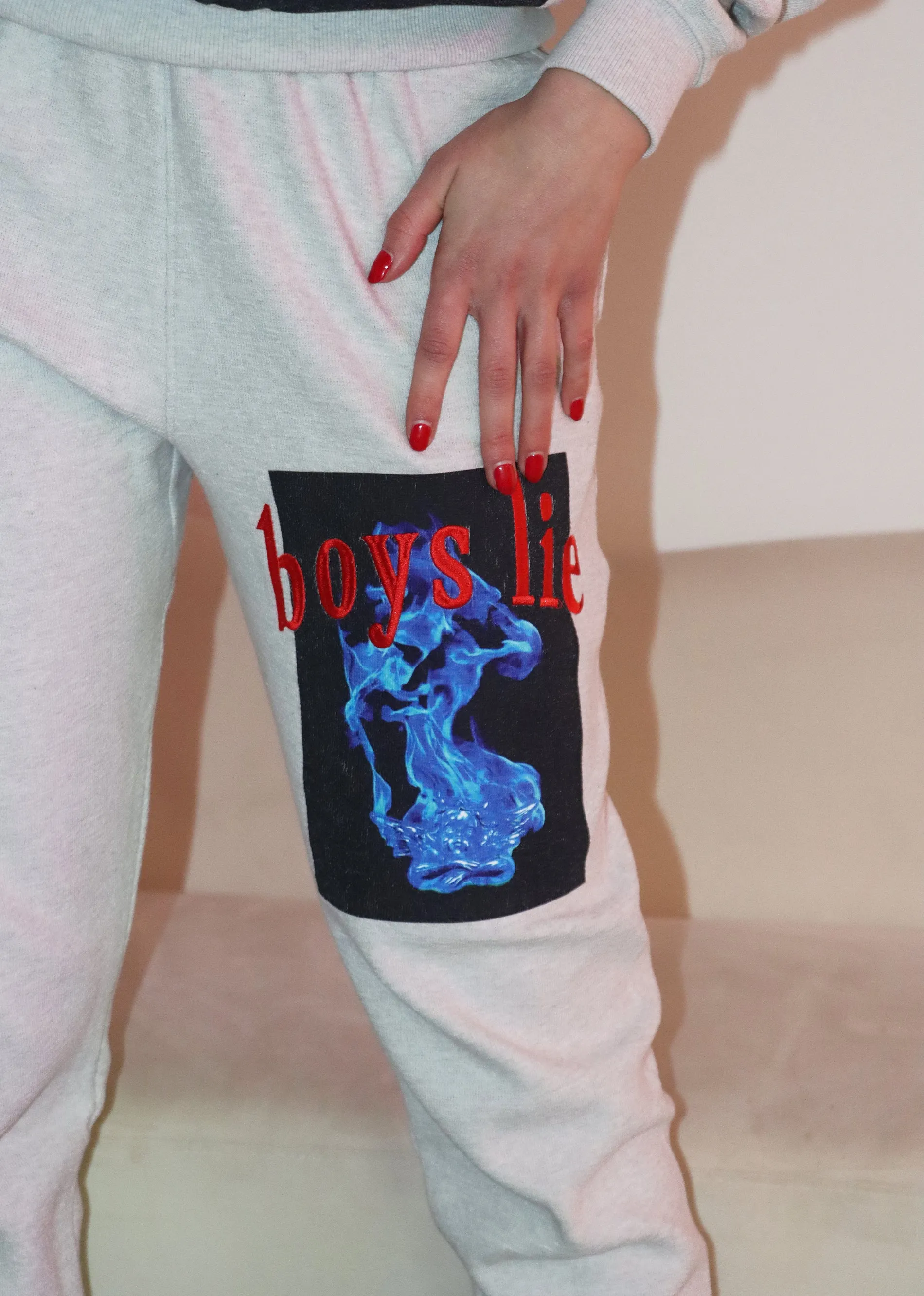 Boys Lie Electric Love Sweatpants ★ Heather Grey sold by Rock N Rags product image thumbnail 3