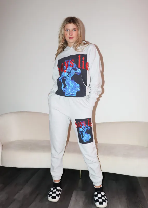 Boys Lie Electric Love Sweatpants ★ Heather Grey made by Boys Lie