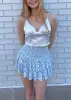 Sunshine Daydream Skirt ★ White & Blue Floral sold by Rock N Rags