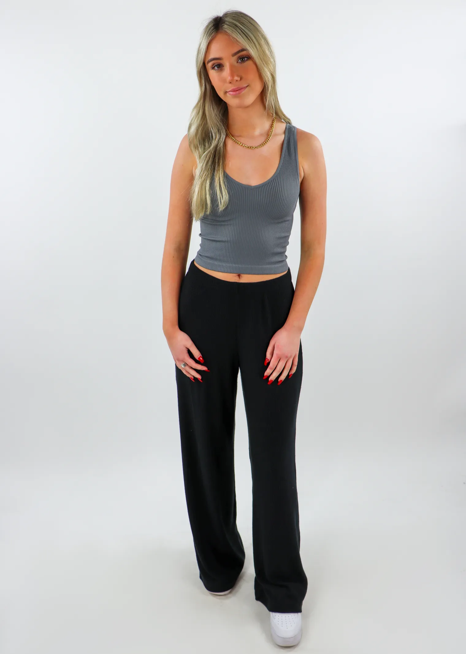 Take The Plunge Full Length Top ★ Grey sold by Rock N Rags product image thumbnail 4