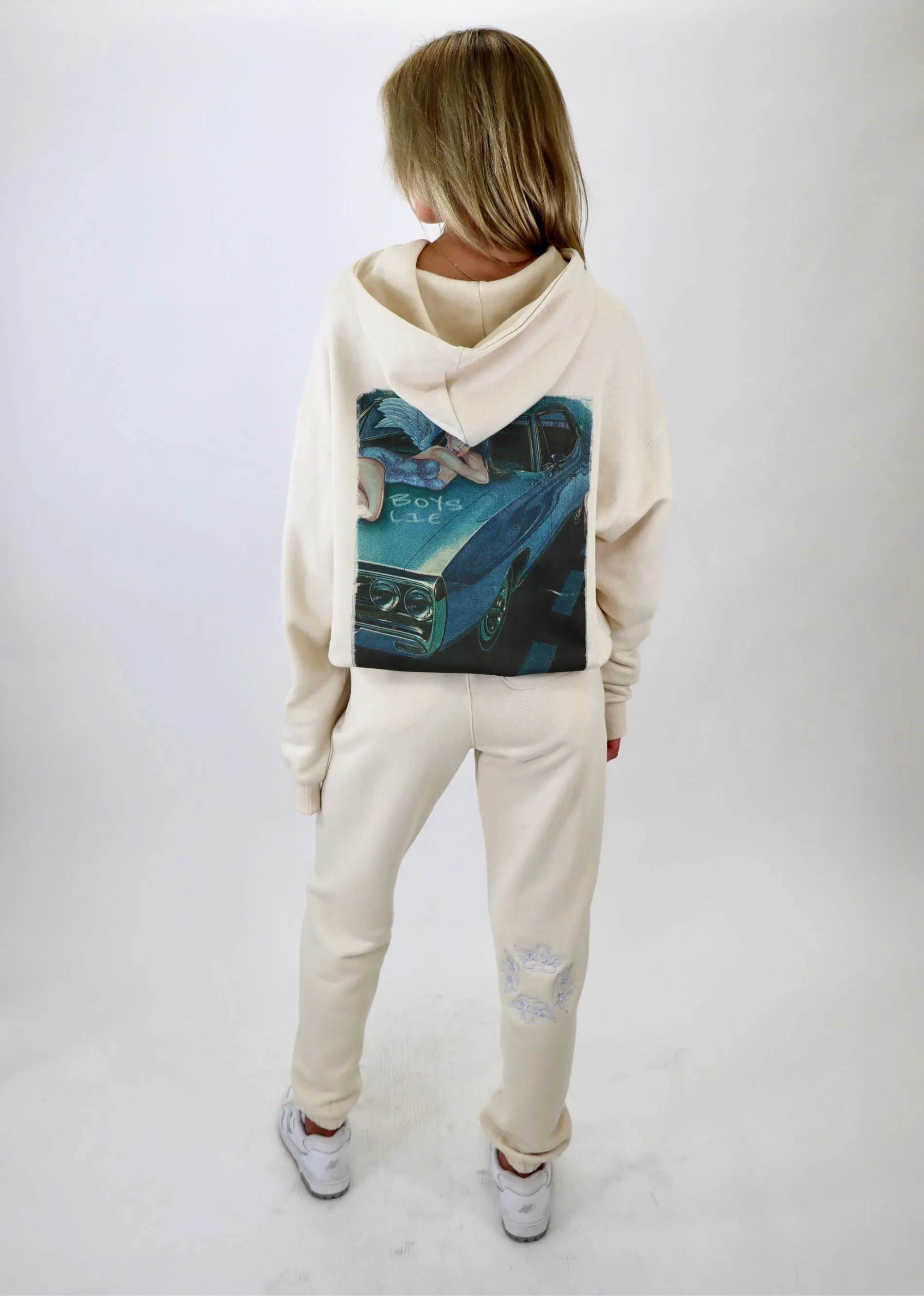 Boys Lie Fully Restored Mac Slim Sweatpants ★ Beige sold by Rock N Rags product image thumbnail 4