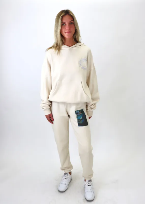 Boys Lie Fully Restored Mac Slim Sweatpants ★ Beige made by Boys Lie