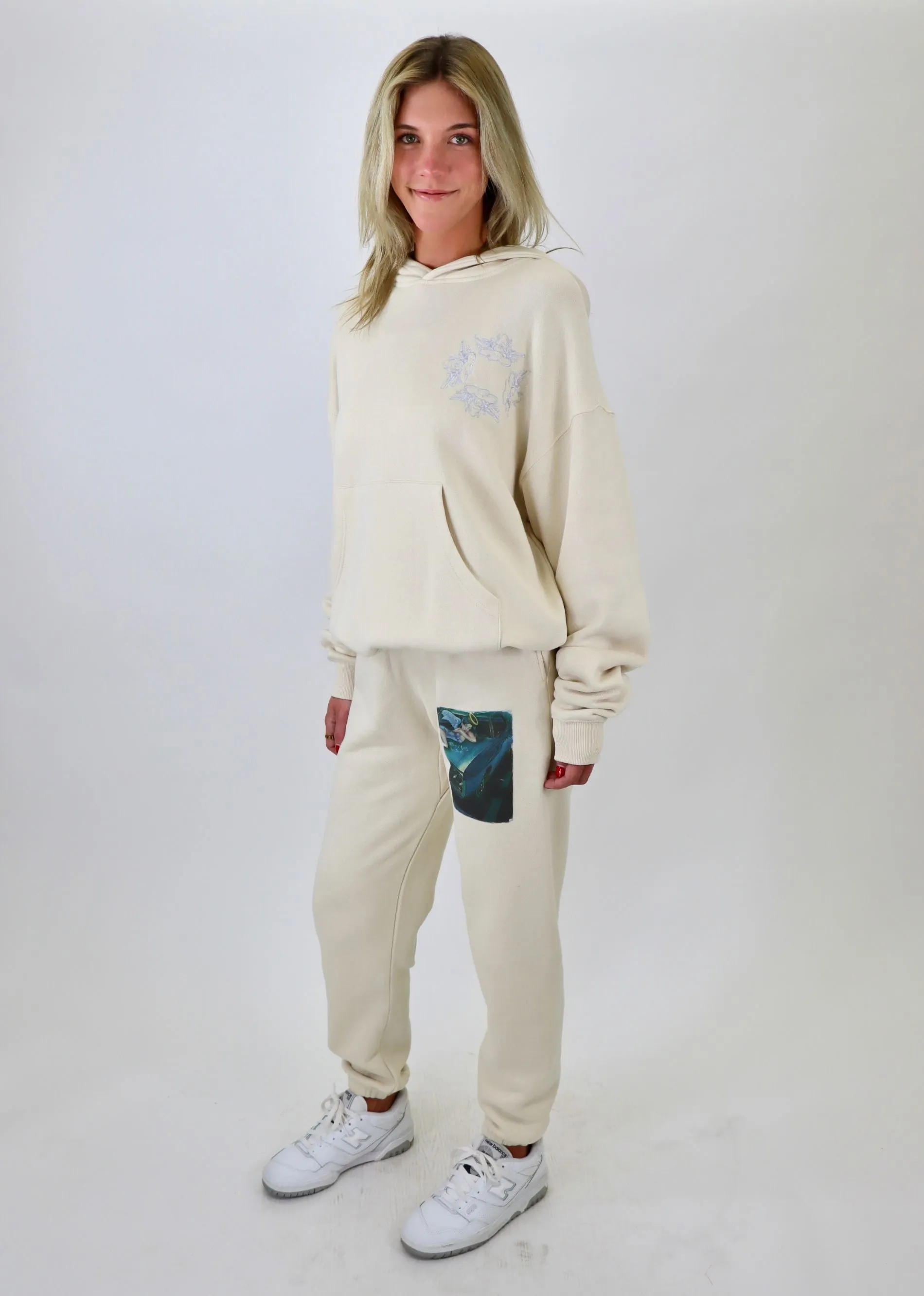 Boys Lie Fully Restored Mac Slim Sweatpants ★ Beige sold by Rock N Rags product image thumbnail 5