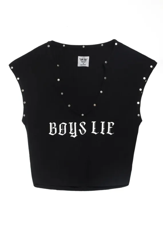 Boys Lie Rebel Tank ★ Black sold by Rock N Rags