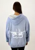 Boys Lie Fool Me Once Harley Hoodie ★ Heather Blue sold by Rock N Rags