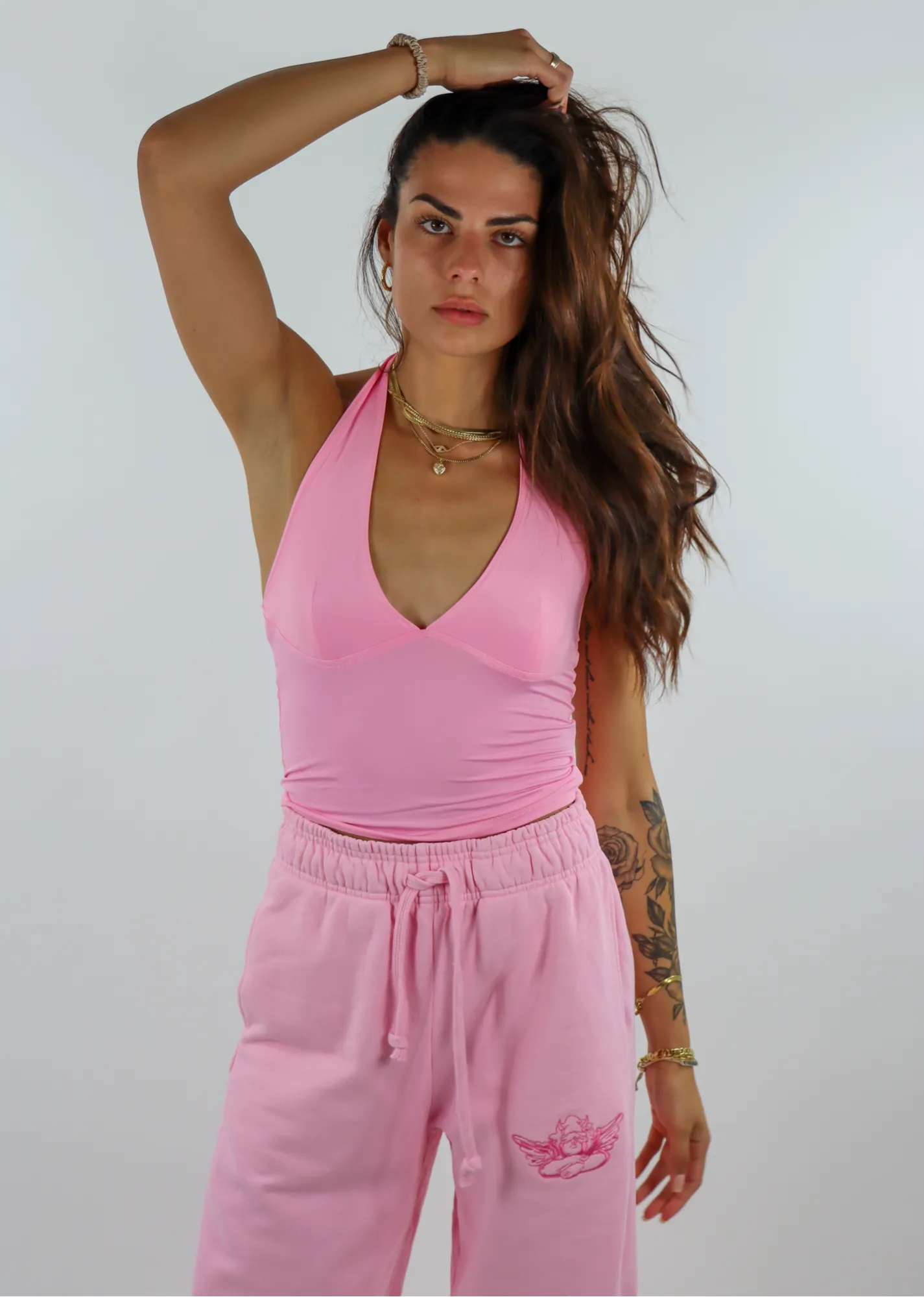Don't Go Yet Halter Top ★ Pink sold by Rock N Rags
