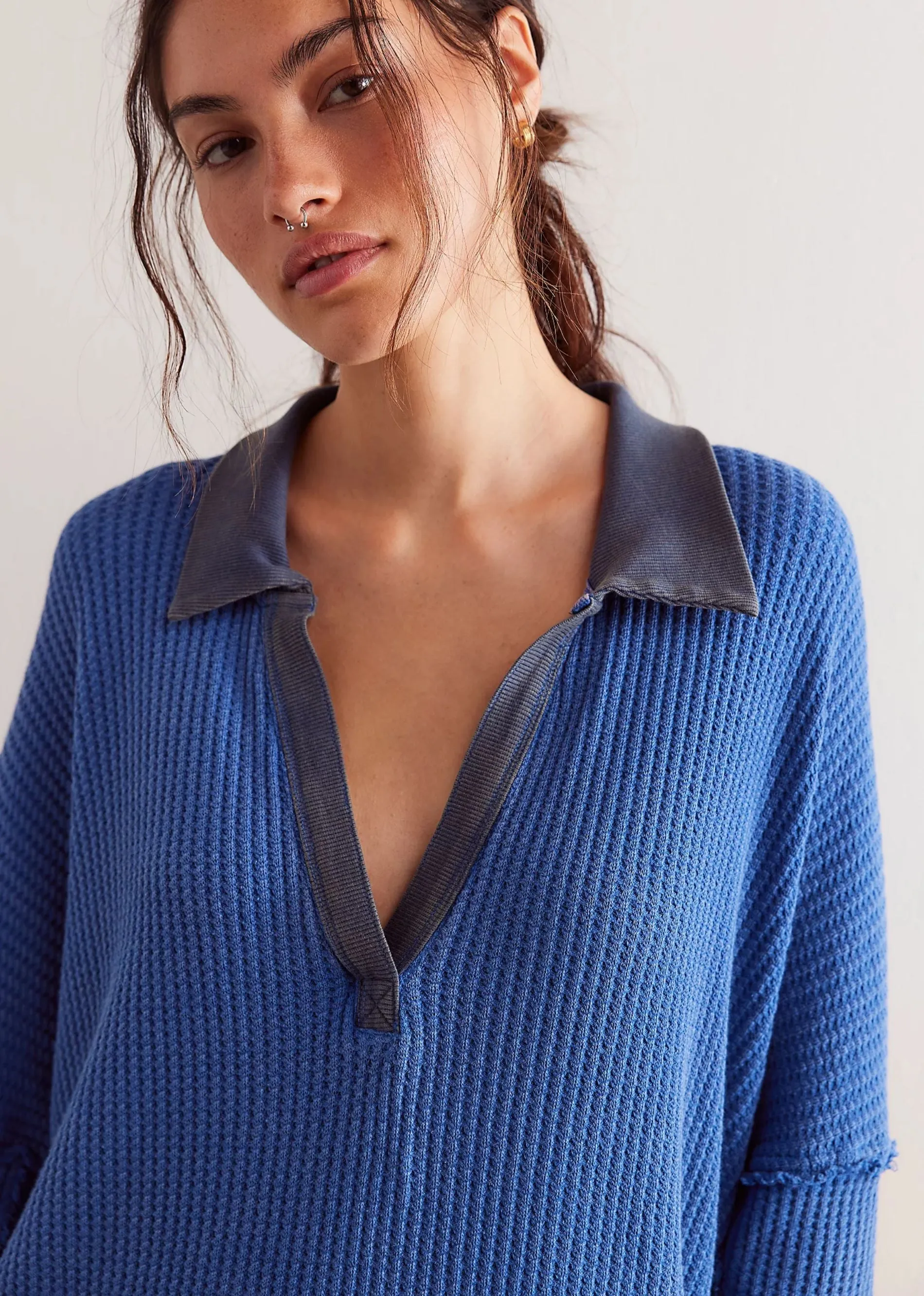 Free People Travis Polo ★ Blue sold by Rock N Rags product image thumbnail 4