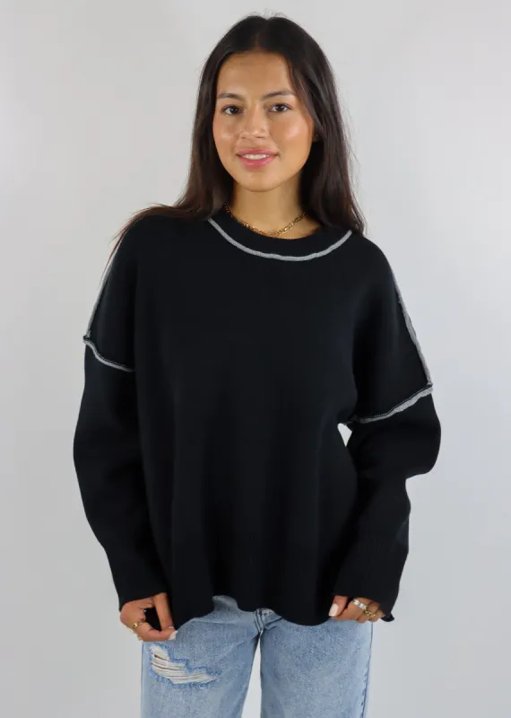 Sail Away Sweater ★ Black sold by Rock N Rags