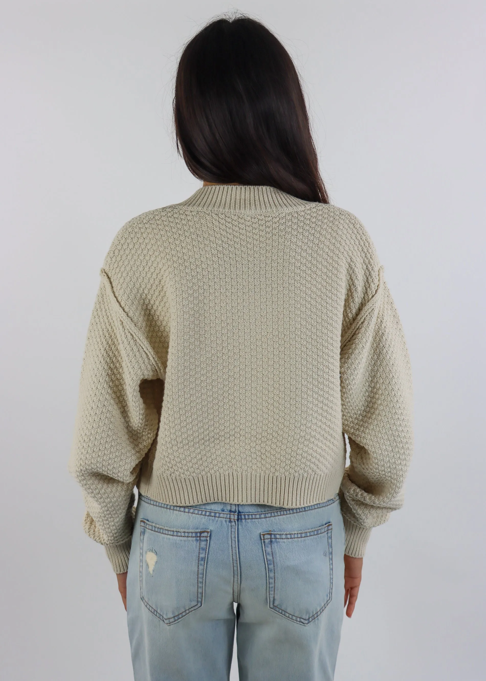 Free People Lila Crop Cardigan ★ Oatmeal sold by Rock N Rags product image thumbnail 4