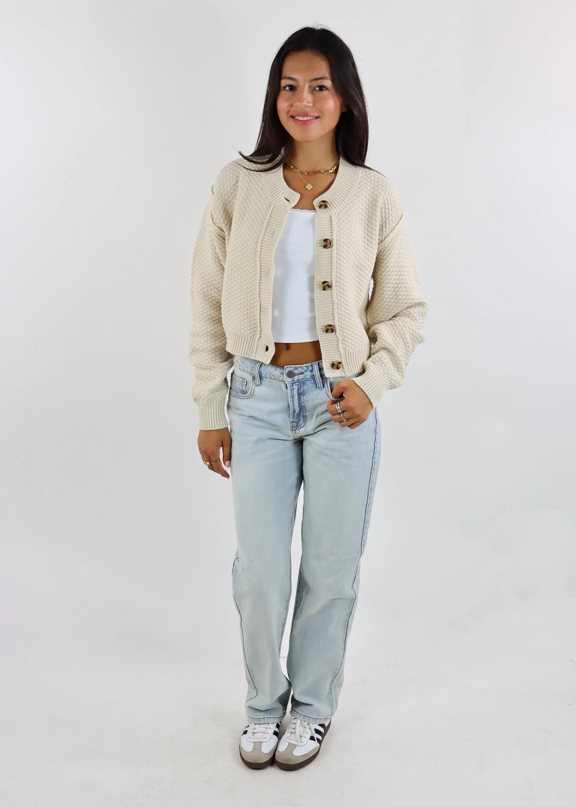 Free People Lila Crop Cardigan ★ Oatmeal sold by Rock N Rags product image thumbnail 5