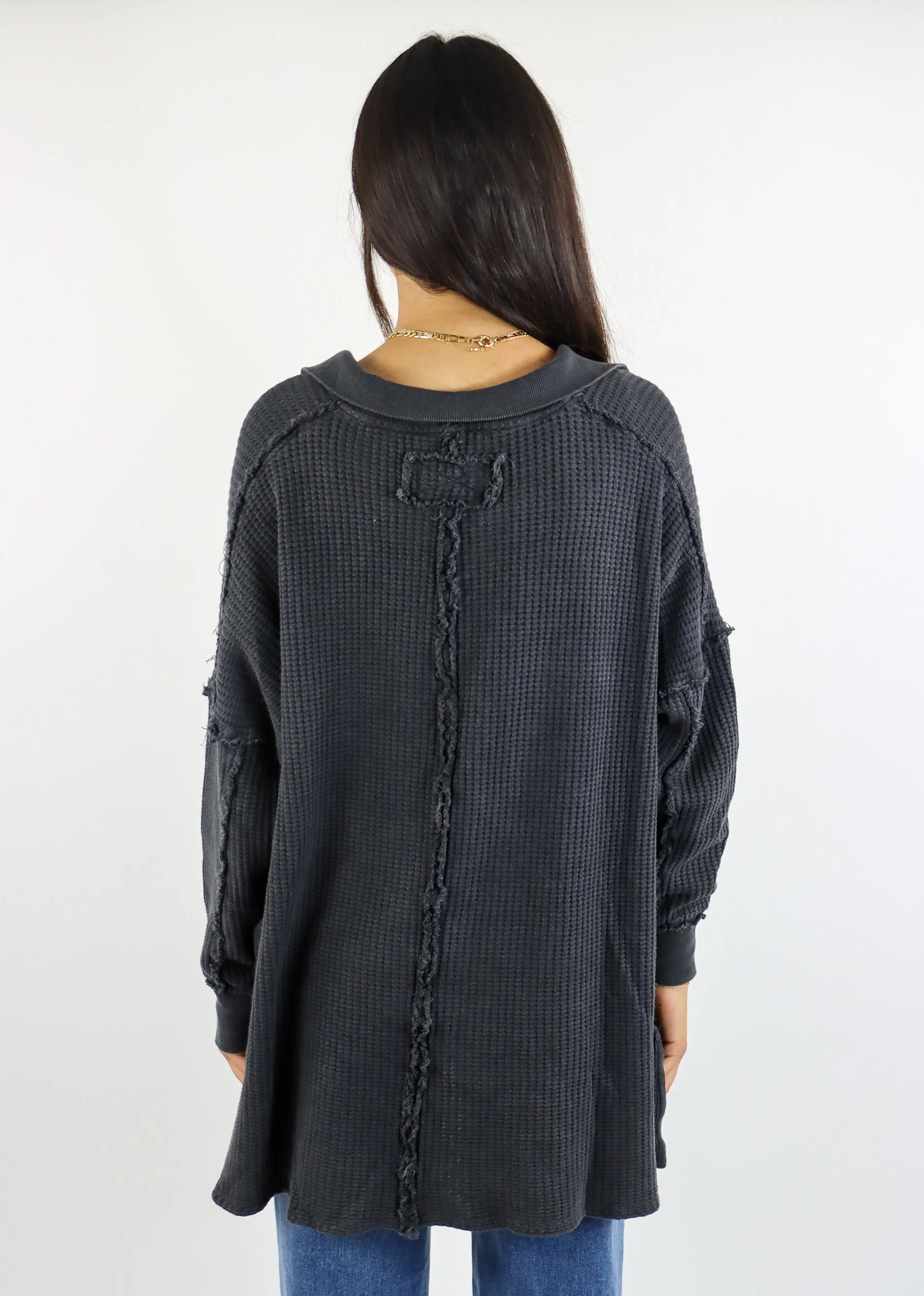 Free People Travis Polo ★ Charcoal sold by Rock N Rags product image thumbnail 4