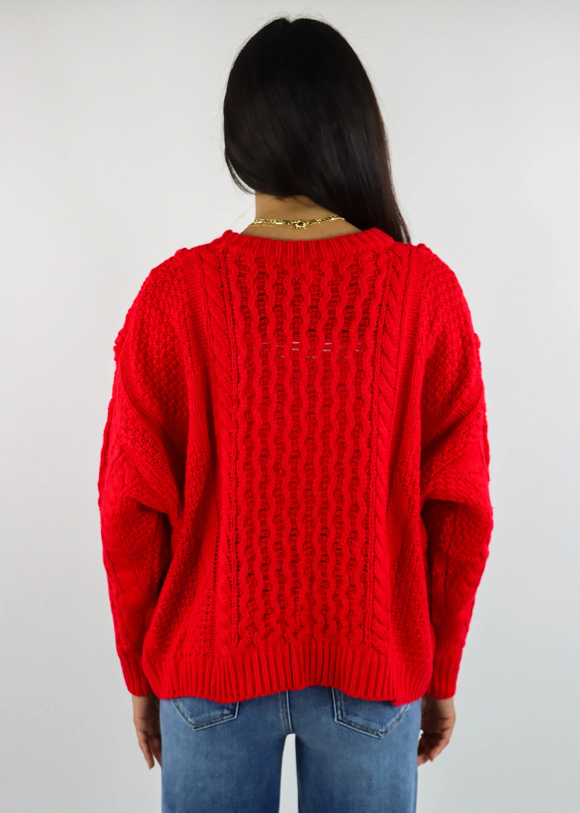 Miss You More Sweater ★ Cherry Red sold by Rock N Rags product image thumbnail 4