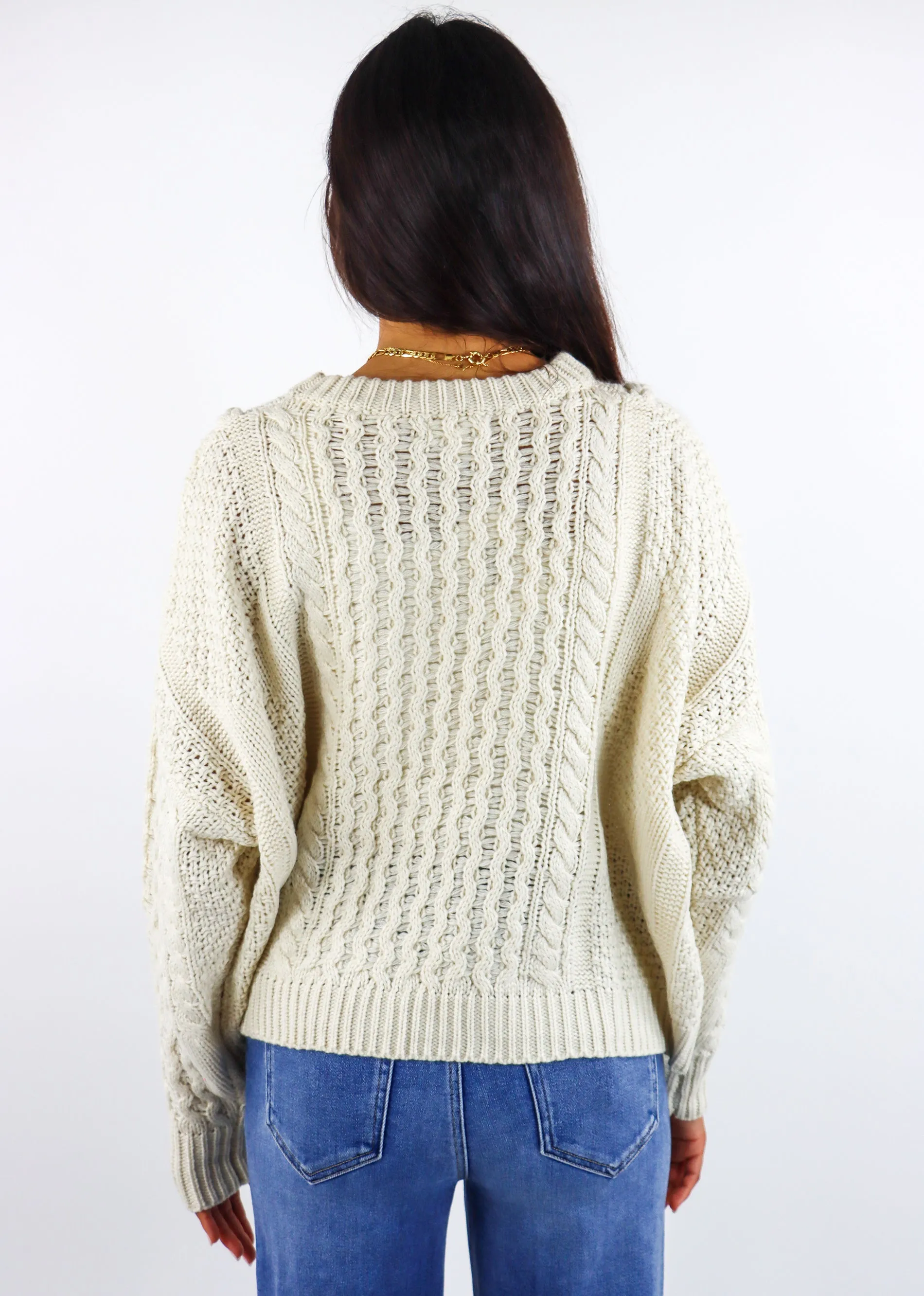 Miss You More Sweater ★ Cream sold by Rock N Rags product image thumbnail 4