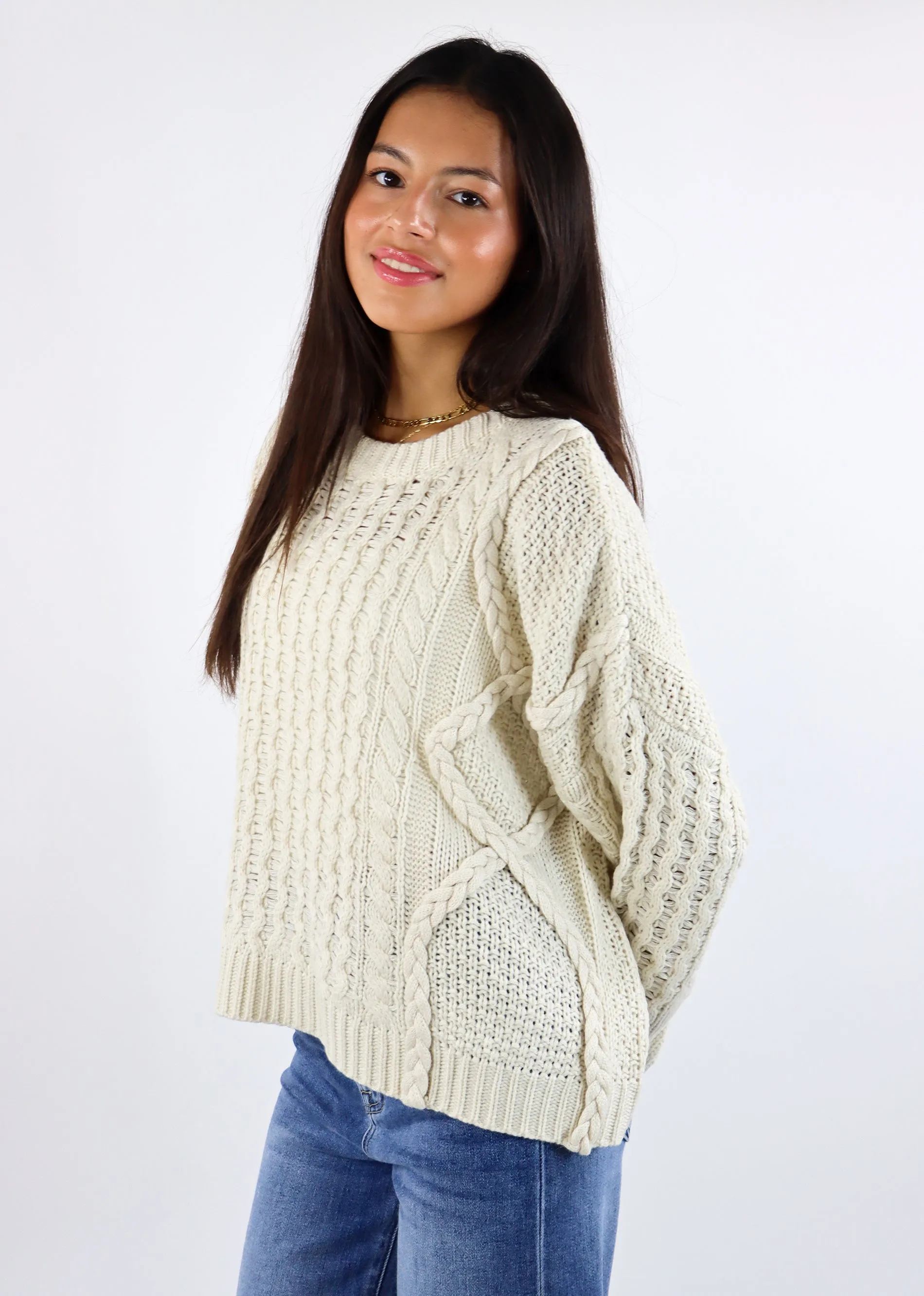Miss You More Sweater ★ Cream sold by Rock N Rags product image thumbnail 2