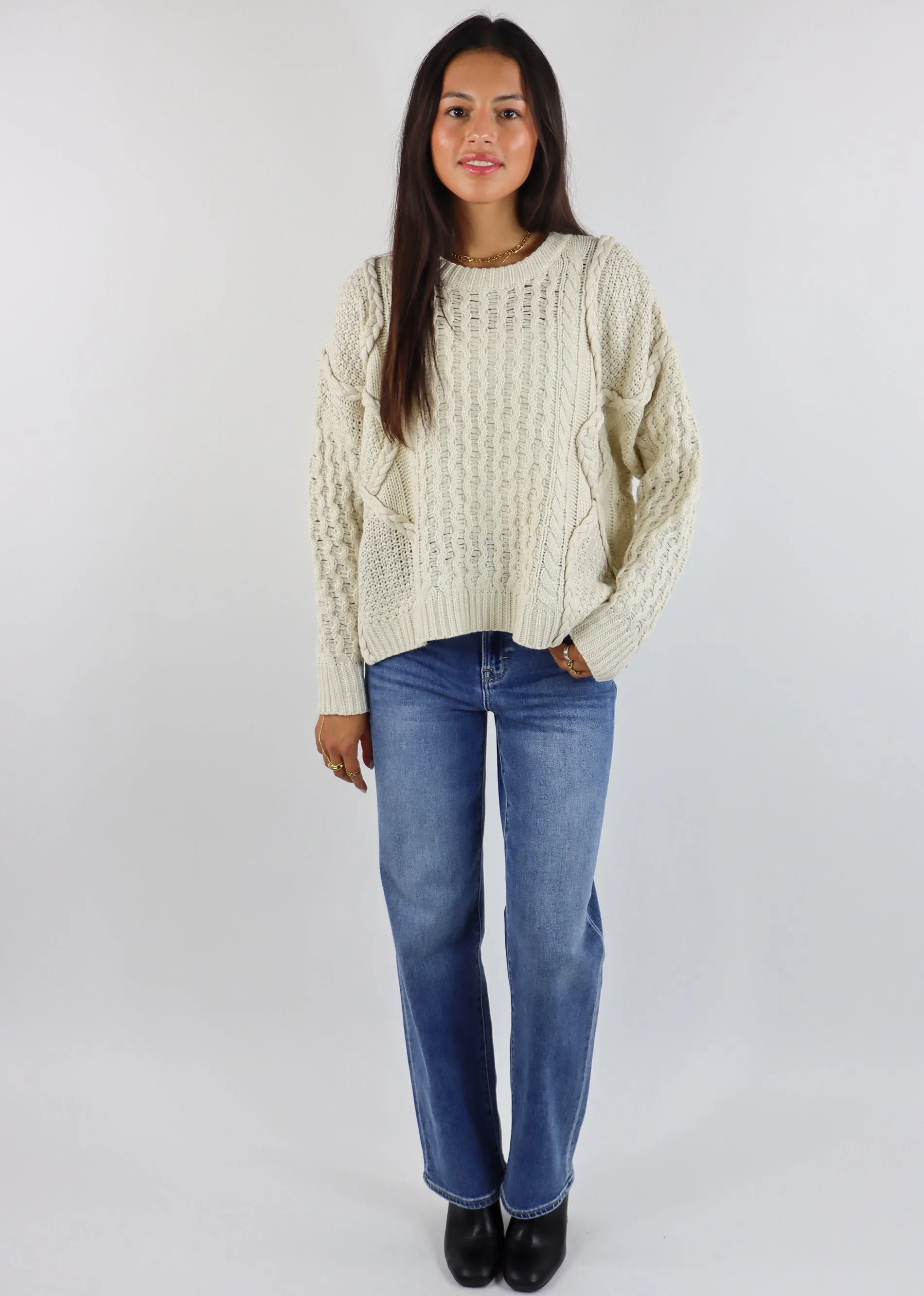 Miss You More Sweater ★ Cream sold by Rock N Rags product image thumbnail 5
