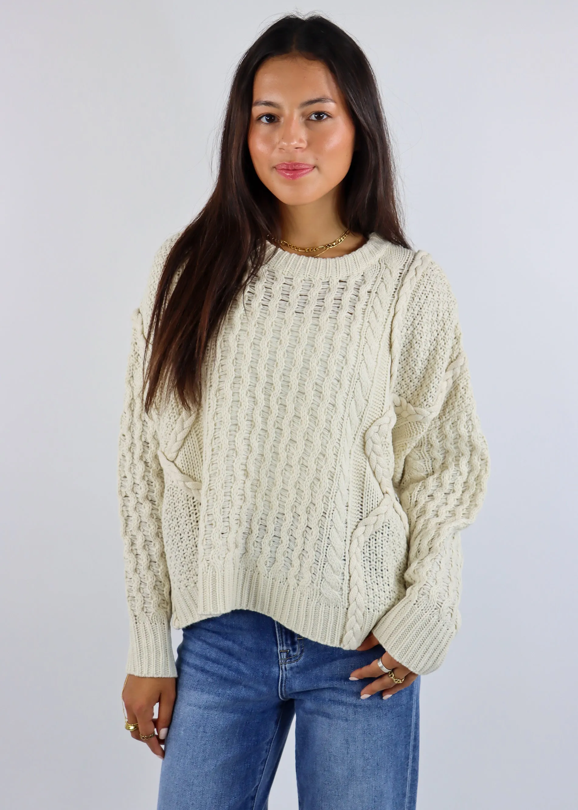 Miss You More Sweater ★ Cream sold by Rock N Rags