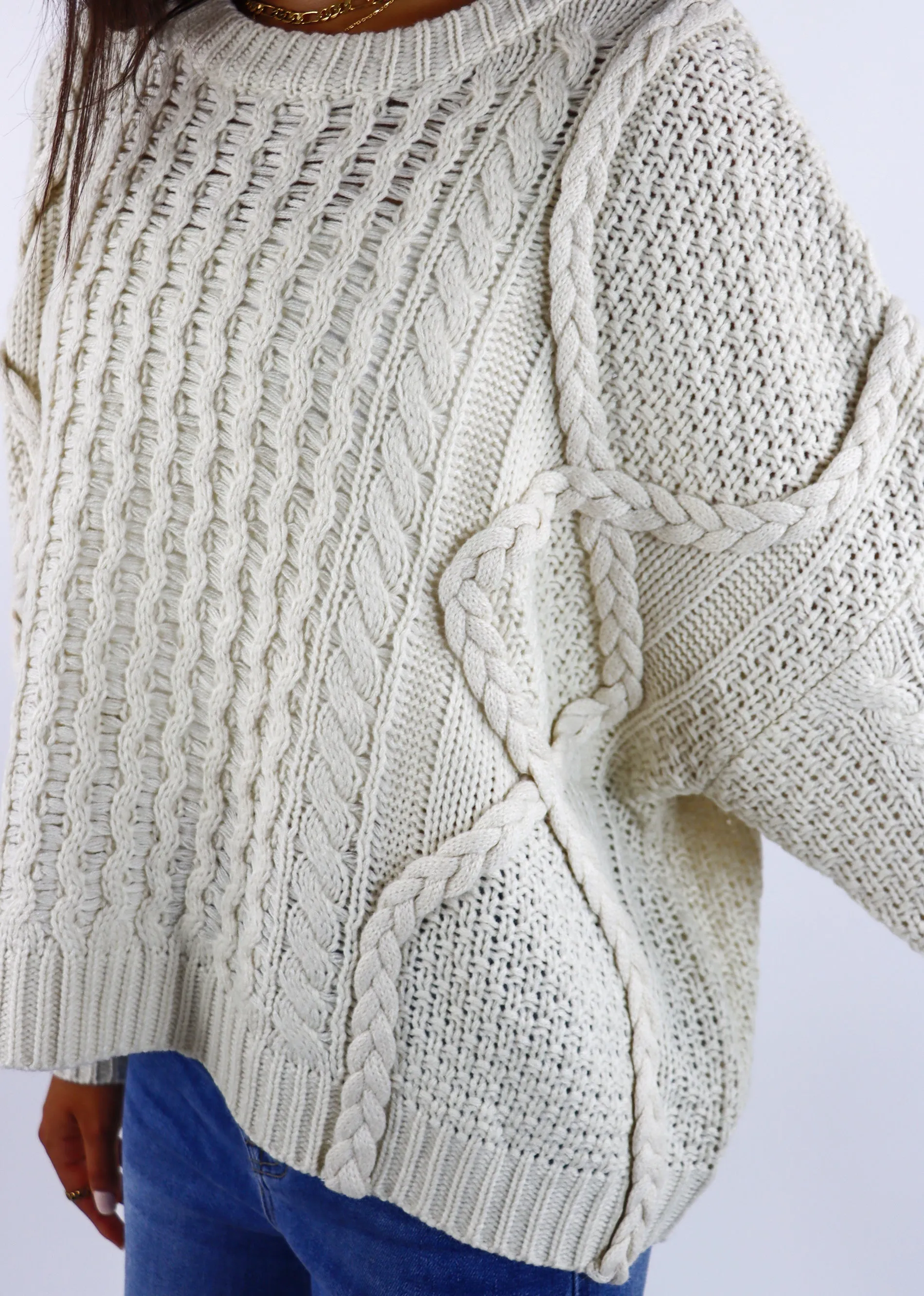 Miss You More Sweater ★ Cream sold by Rock N Rags product image thumbnail 3