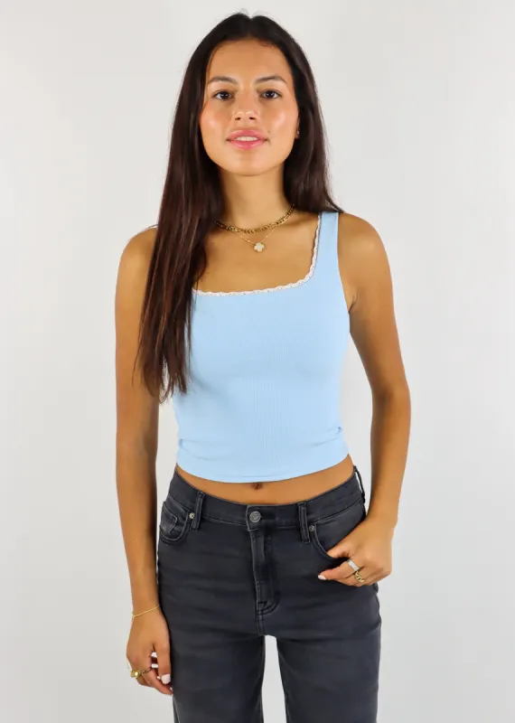 Rock N Rags Do It All Lace Tank
 ★ Blue sold by Rock N Rags