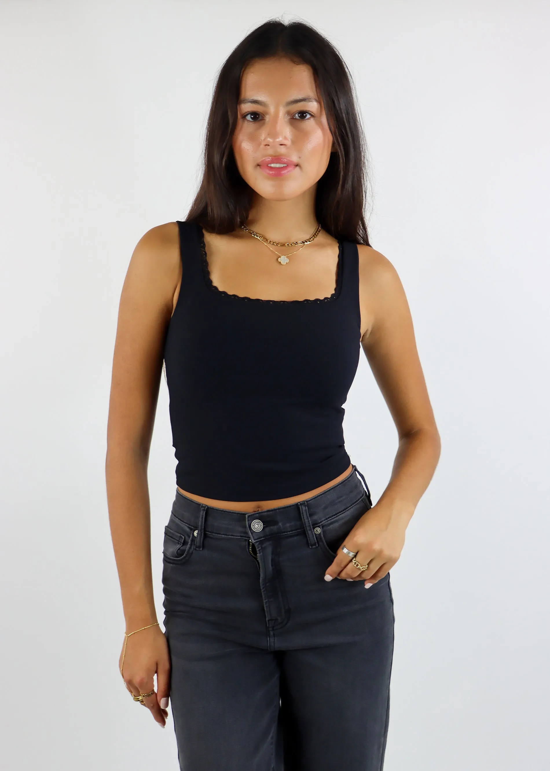 Rock N Rags Do It All Lace Tank ★ Black sold by Rock N Rags product image thumbnail 3