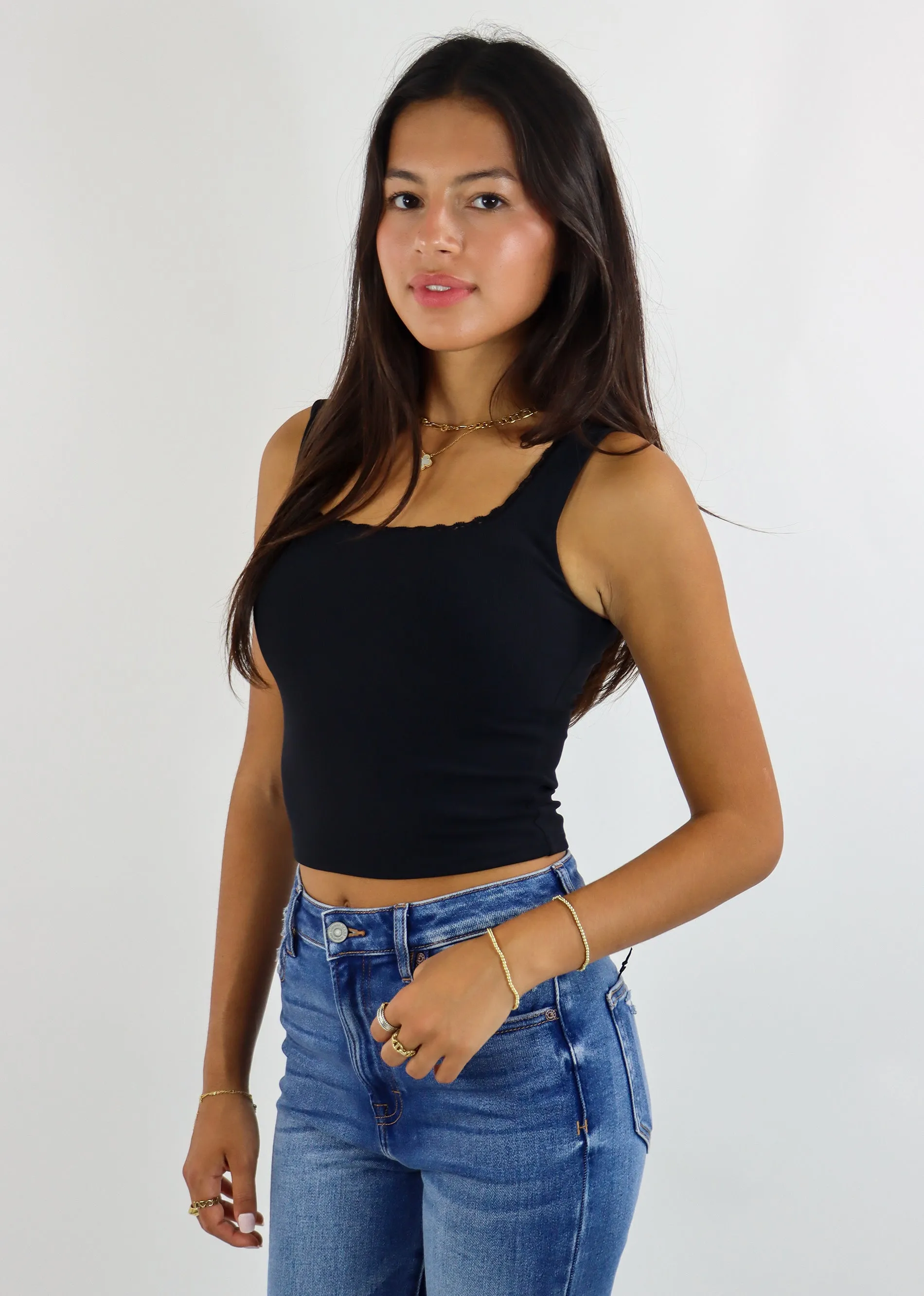 Rock N Rags Do It All Lace Tank ★ Black sold by Rock N Rags product image thumbnail 4