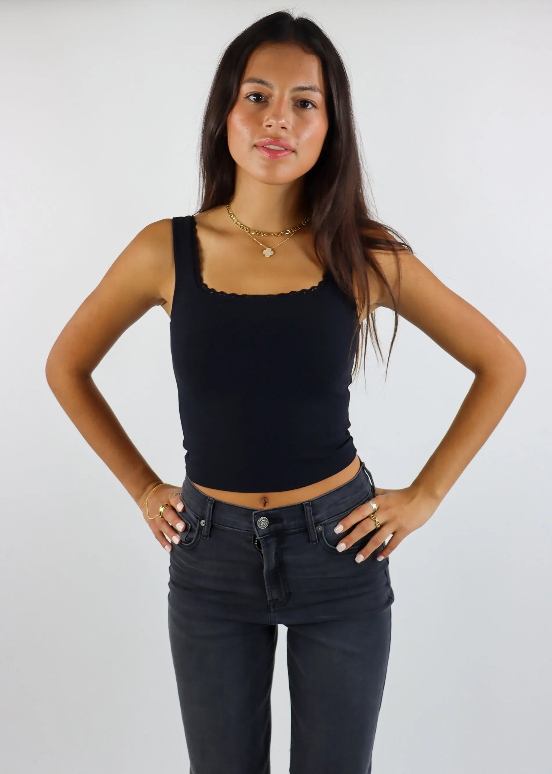 Rock N Rags Do It All Lace Tank ★ Black sold by Rock N Rags product image thumbnail 2