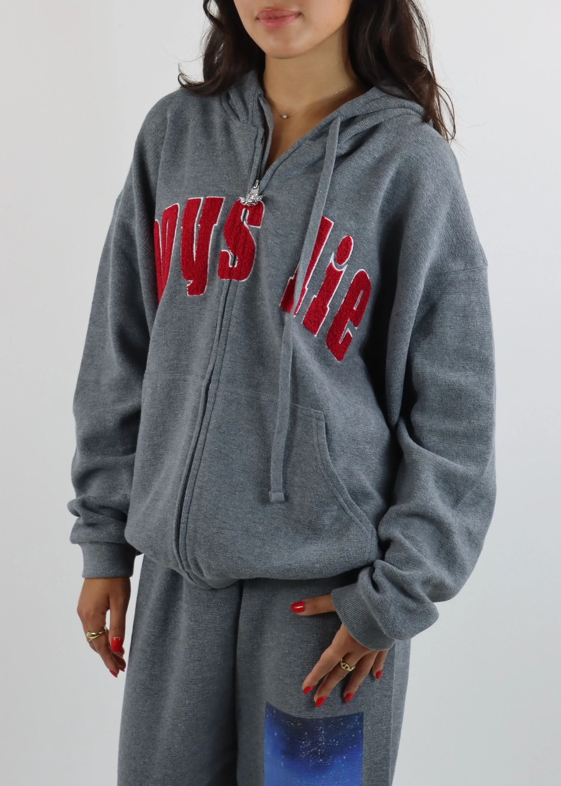 Boys Lie Desert Oasis Interlock Harley Zip-Up Hoodie ★ Grey sold by Rock N Rags product image thumbnail 3