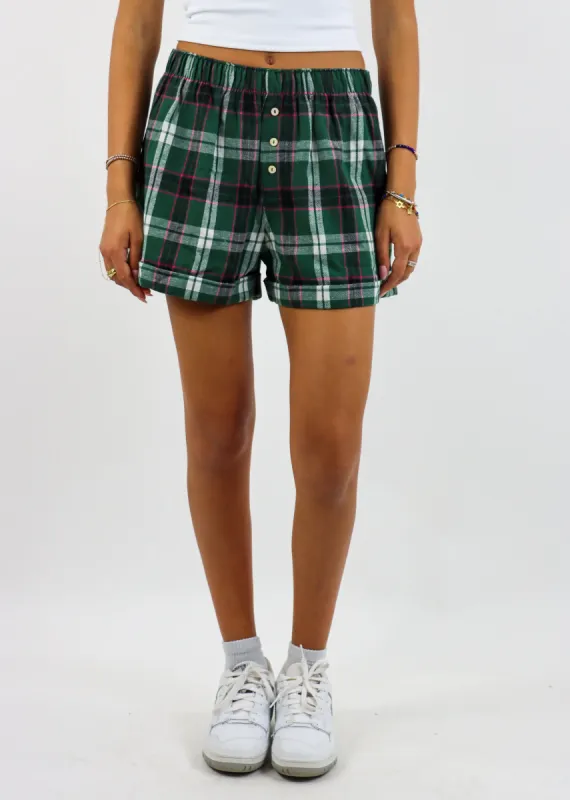 Free People Sunday Morning Boxer ★ Green Multi sold by Rock N Rags