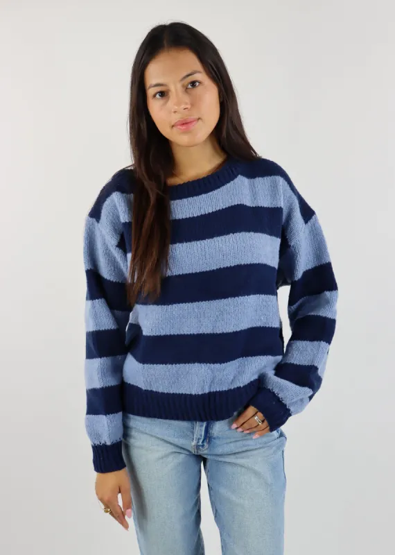 My Favorite Striped Sweater ★ Navy & Blue sold by Rock N Rags