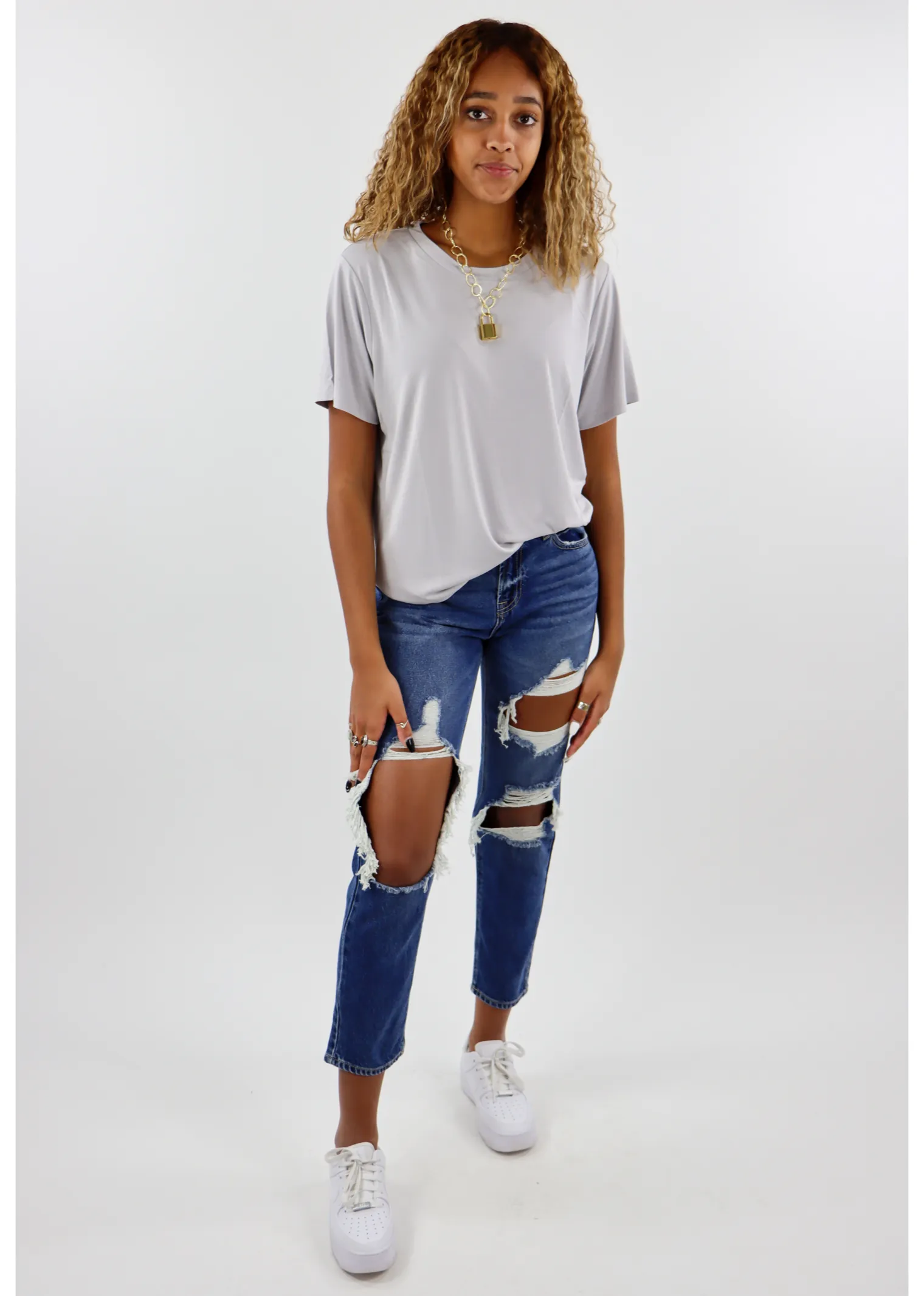 Show Me Tee ★ Grey sold by Rock N Rags product image thumbnail 4