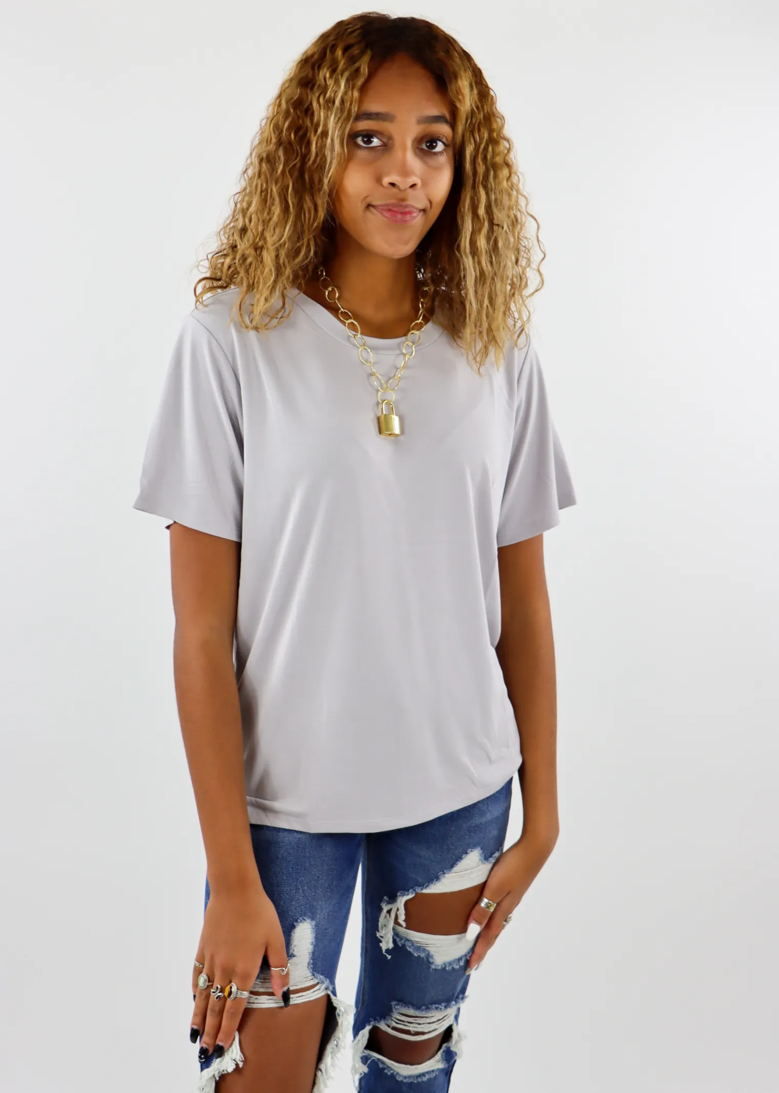 Show Me Tee ★ Grey sold by Rock N Rags product image thumbnail 2