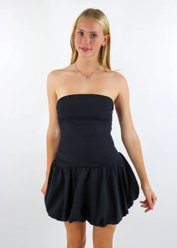 Turning Heads Strapless Dress ★ Black sold by Rock N Rags